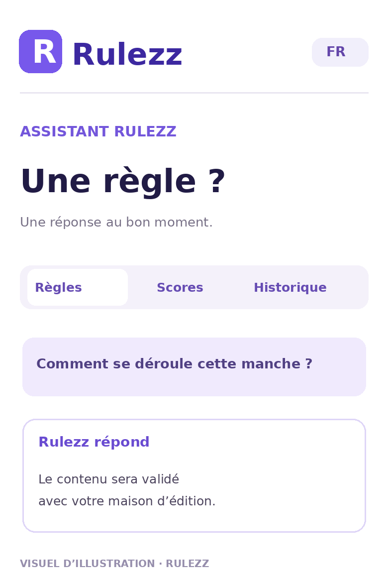 Réponse à une question de règles — APERÇU DE DÉMONSTRATION